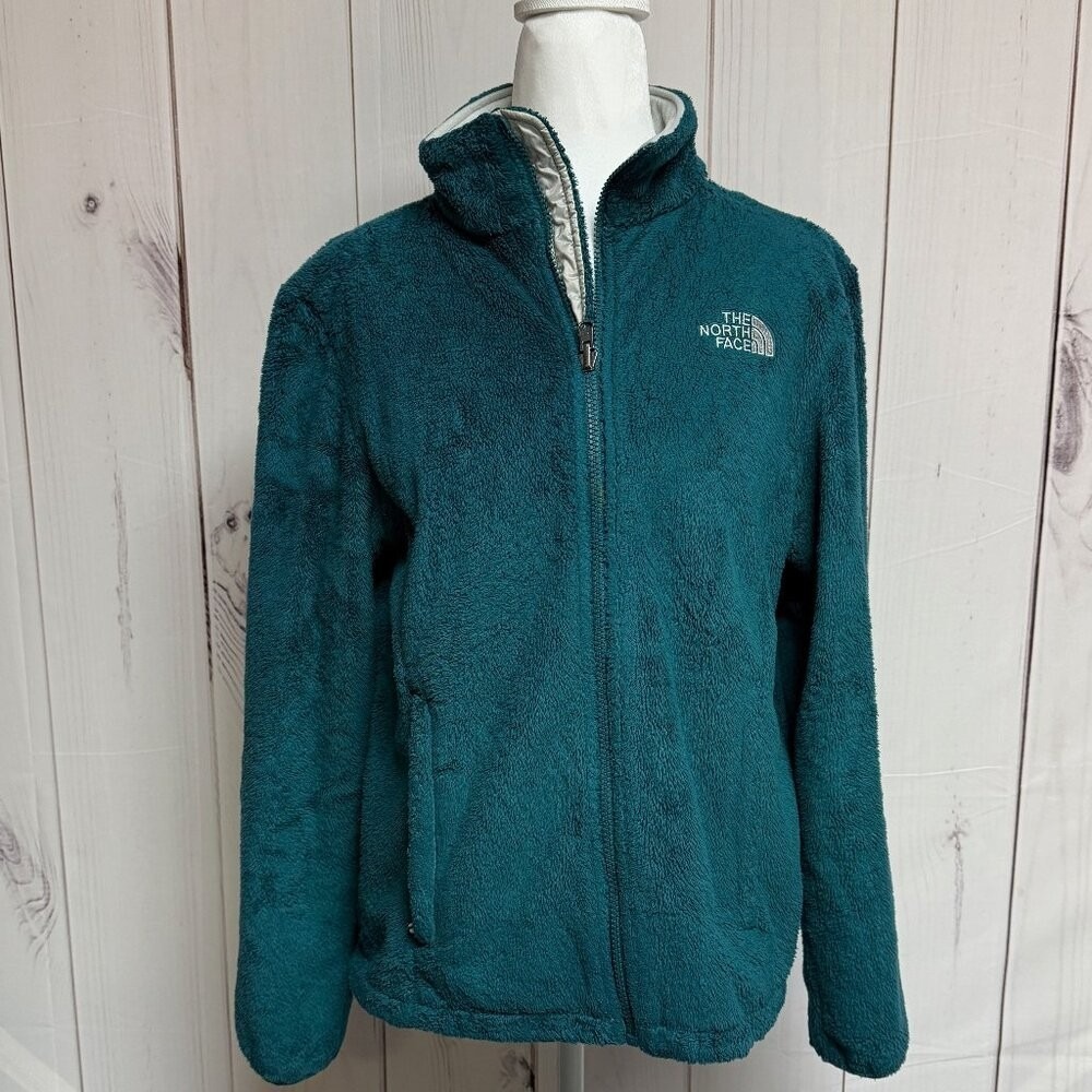 The North Face Osito Fleece Jacket Women Medium Teal Full Zip High Pile